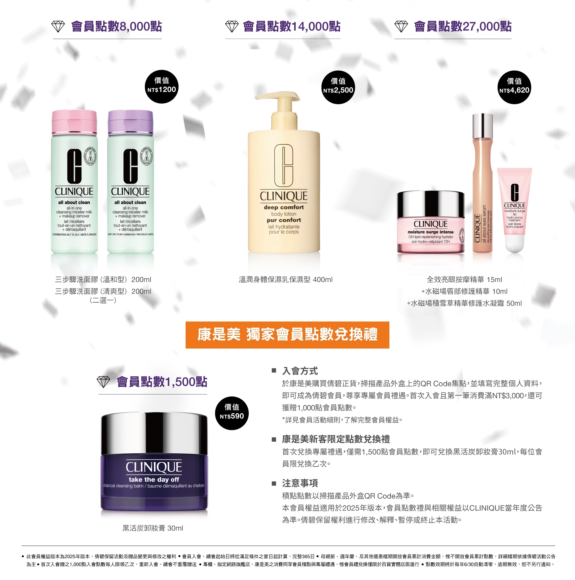 倩碧會員點數禮兌換禮