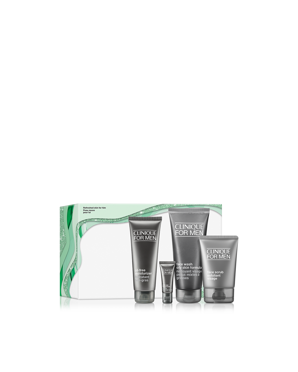 Clinique For Men Skincare Essentials Gift Set For Oily Skin Types