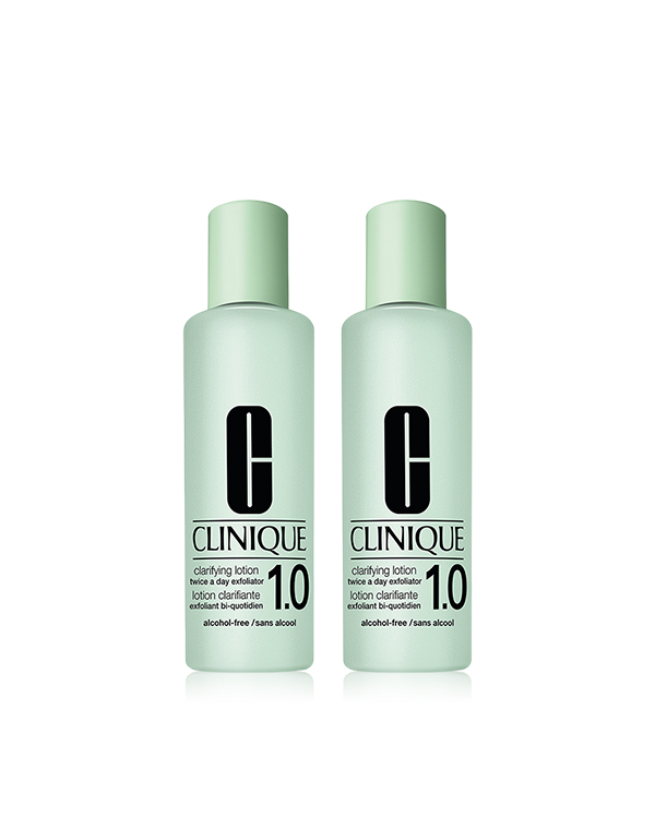 clarifying-lotion-10 double set, &lt;/b&gt;9折後平均一罐$990&lt;/b&gt;，無酒精敏感肌適用，清除老廢角質，加速後續保養吸收